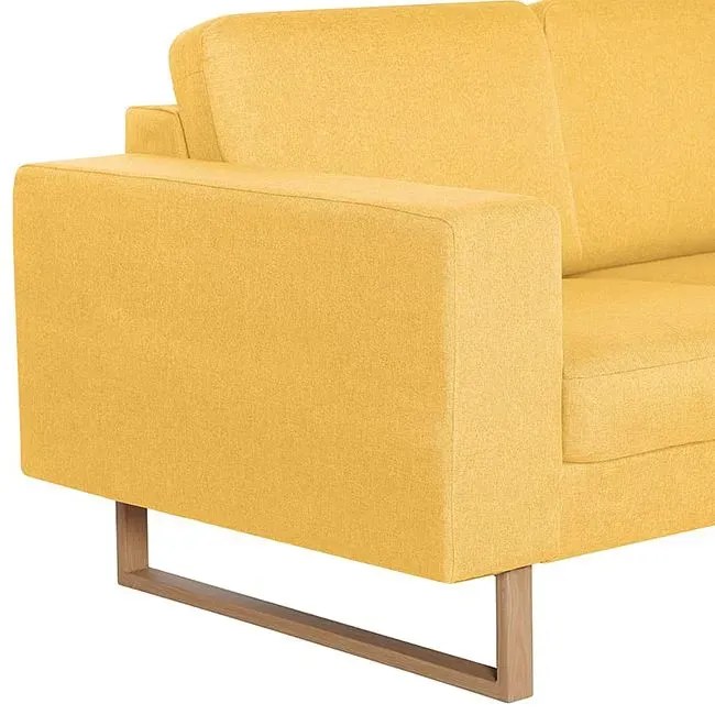 Elegancka dwuosobowa sofa Williams 2X - żółta