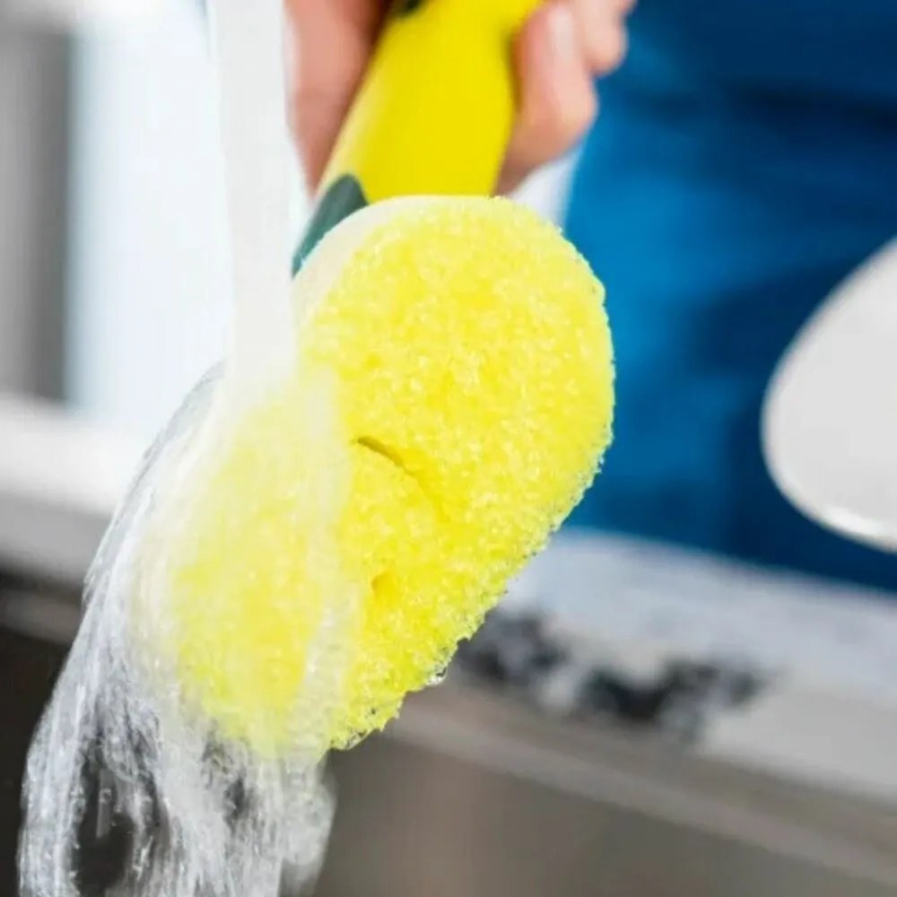 Scrub Daddy Dish Daddy gąbka do mycia naczyń z uchwytem i dozownikiem detergentu