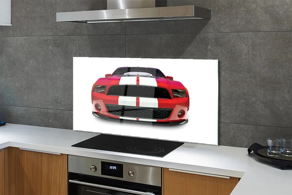Szklany Panel Sportowe auto czerwone