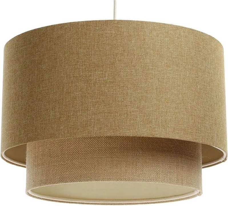 Lampa wisząca ERUTAN DOUBLE 60 żółta/beżowa