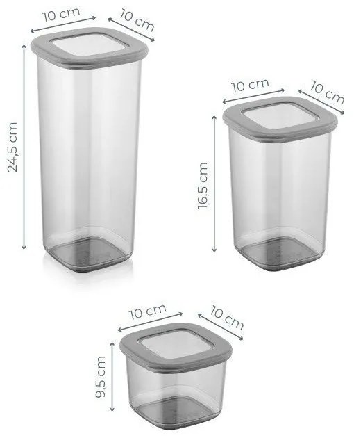 Pojemniki 6 szt. na żywność Fresco – Hermia