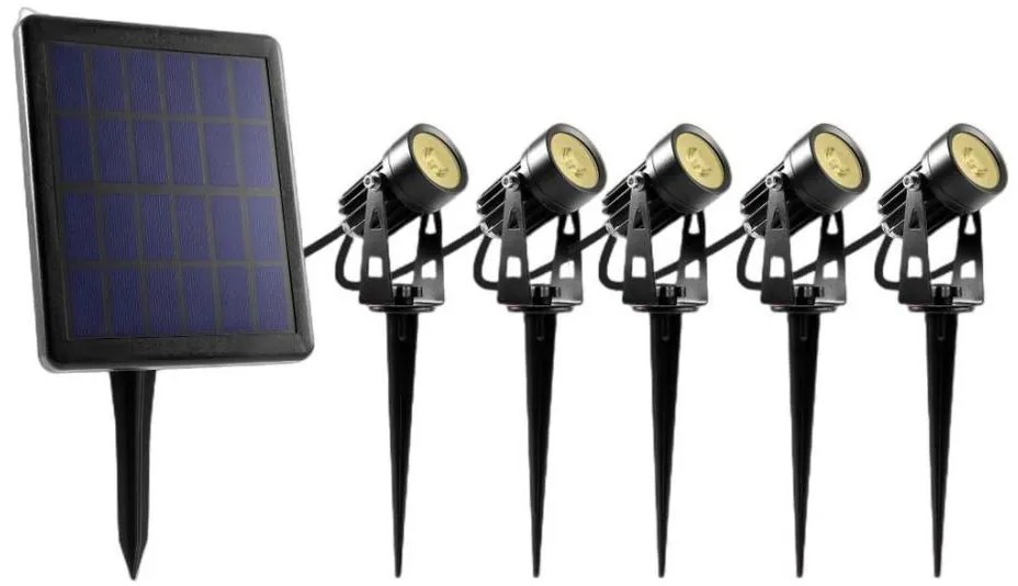 Retlux - Zestaw 5x LED lampa zewnętrzna solarny panel LED/4000 mAh IP44