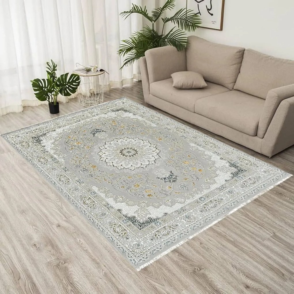 Dywan klasyczny Gold beżowo-złoty 200 cm x 290 cm