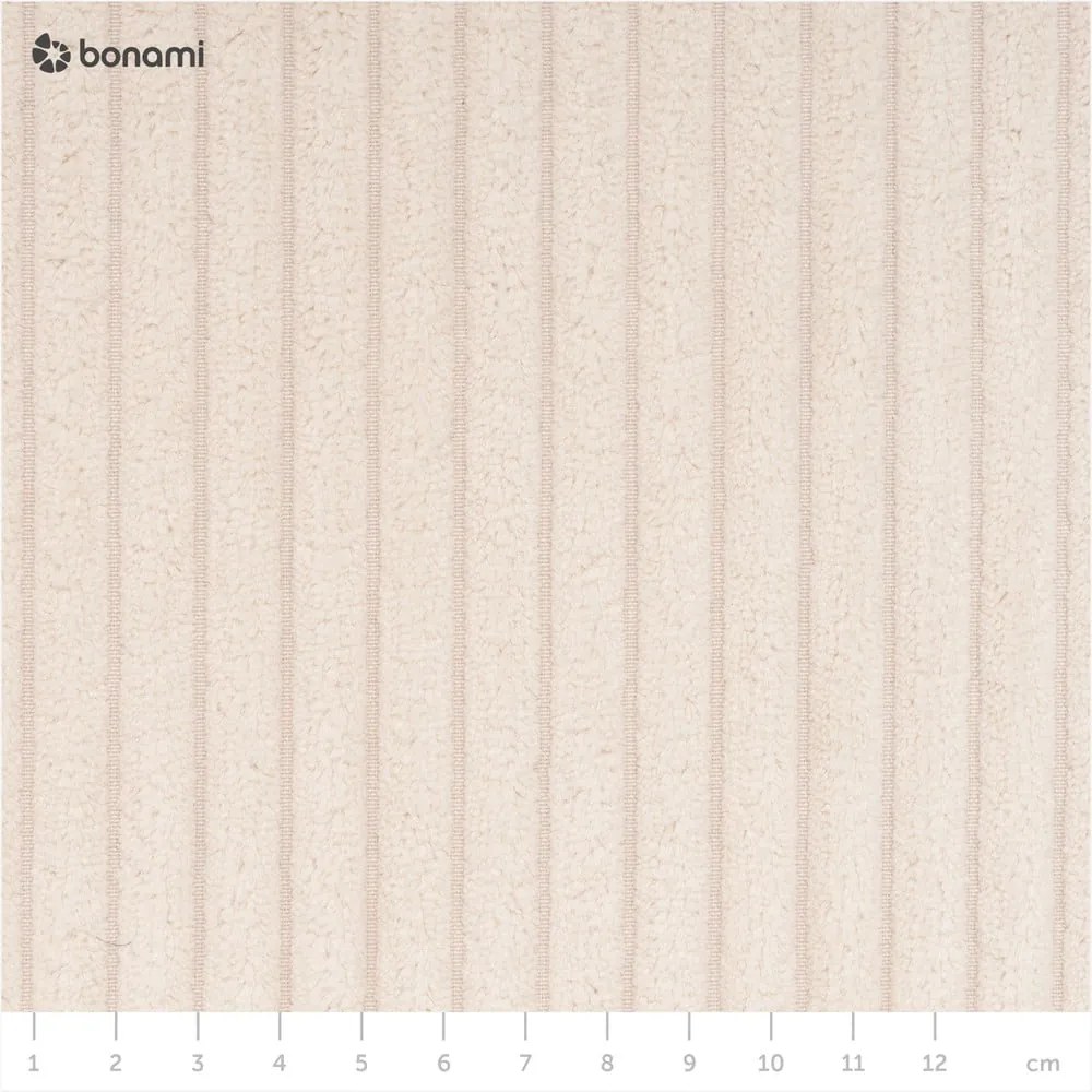 Kremowa sztruksowa rozkładana sofa 225 cm Augustin – Bobochic Paris