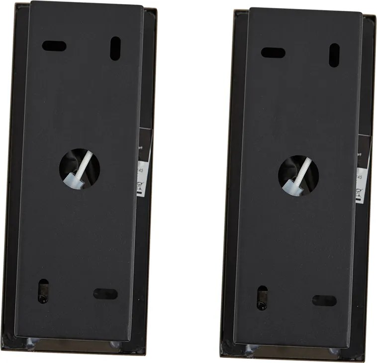 Zestaw 2 nowoczesnych lamp ściennych czarnych z LED - Plaza