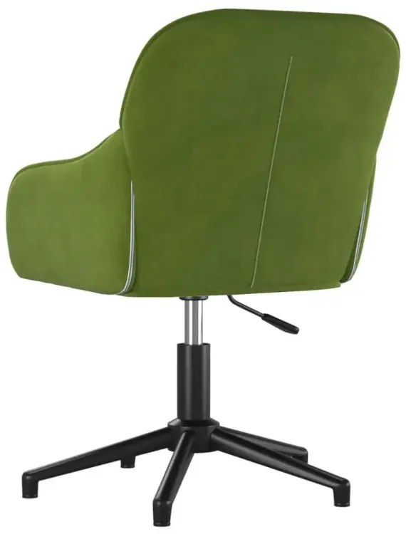 Jasnozielone obrotowe krzesło welurowe do biurka M2-E24