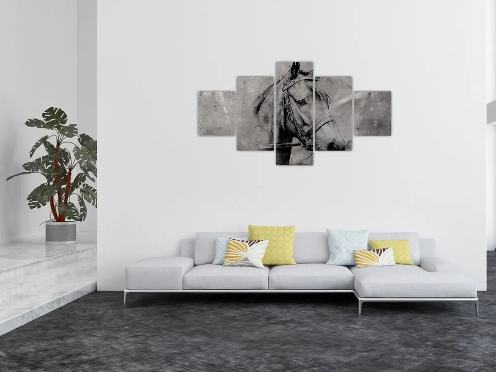 Obraz - Portret konia (125x70 cm)