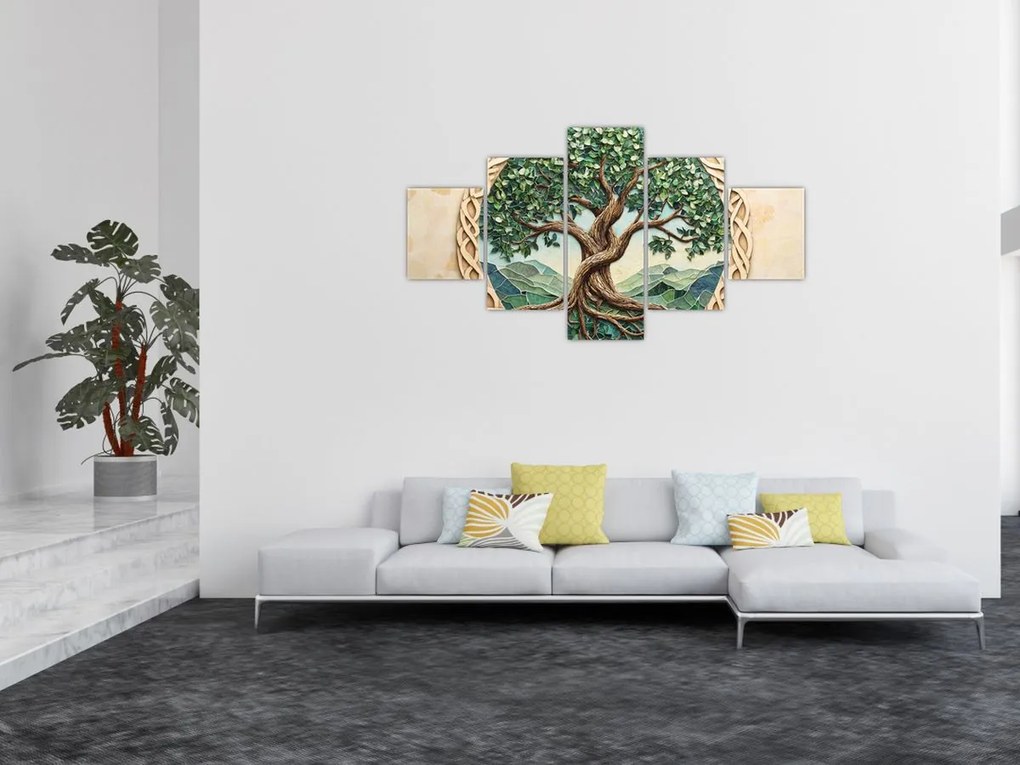 Obraz – Splecione drzewo życia (125x70 cm)
