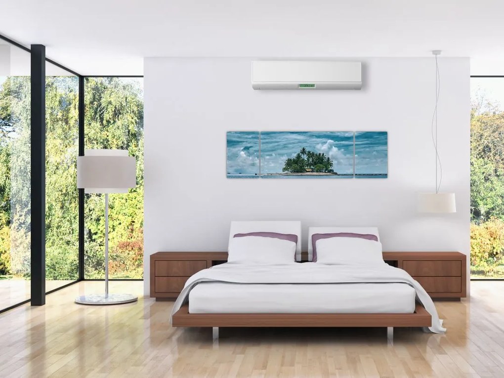 Obraz - wyspa na morzu (170x50 cm)