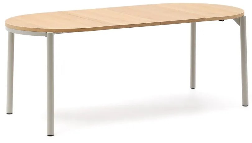 Rozkładany stół z blatem w dekorze dębu 90x120 cm Montuiri – Kave Home