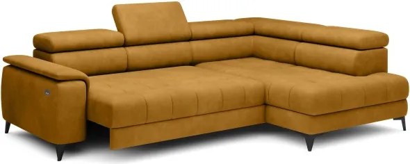 Narożnik CHIVAS L Prawostronny z Elektryczną regulacją siedziska wolnostojący tkanina Element 08 WERSAL