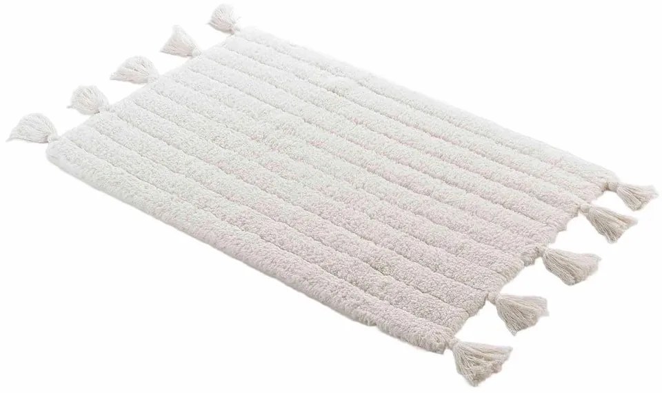 Biały dywanik łazienkowy 50x80 cm Minatis – douceur d'intérieur