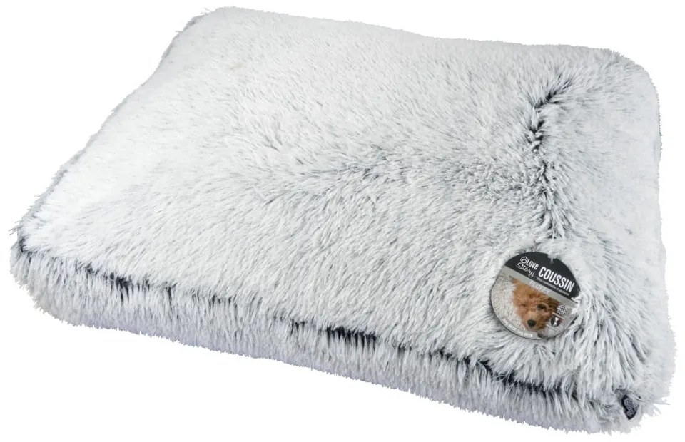 Białe legowisko dla psów 80x60 cm Fluffy Heather – Love Story