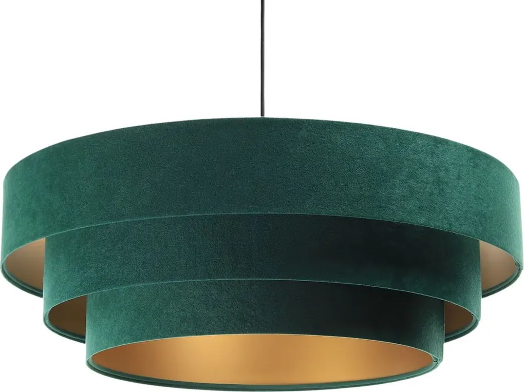 Zielona lampa wisząca glamour nad stół - 10X S441 B7-F58