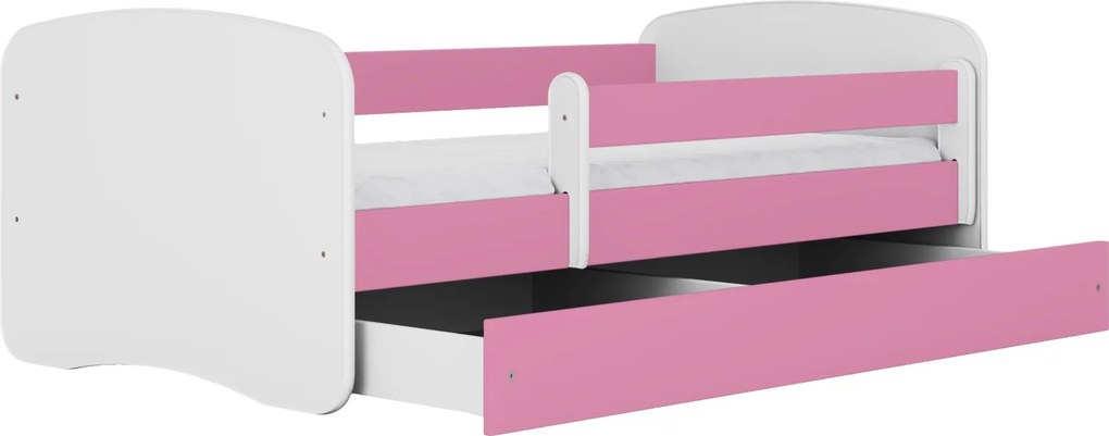 Łóżko dziecięce Babydreams bez obrazka 140x70 z materacem