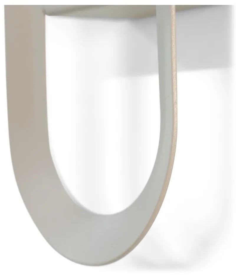 Szarobrązowy ścienny stalowy haczyk Coucou – Spinder Design