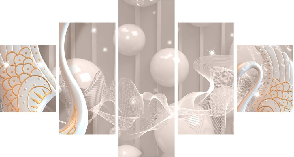Obraz - Przeklęte łabędzie (125x70 cm)