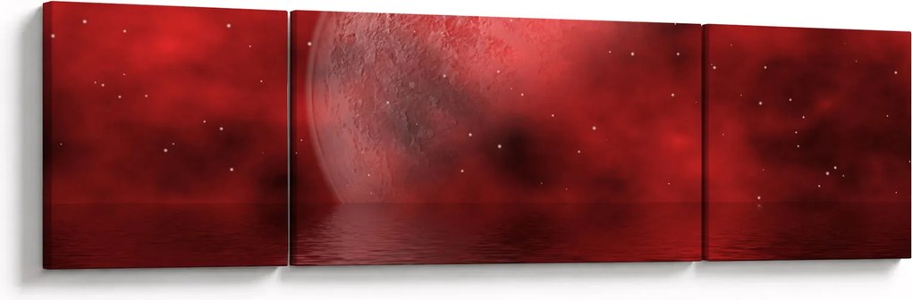 Obraz - Księżyc na powierzchni (170x50 cm)
