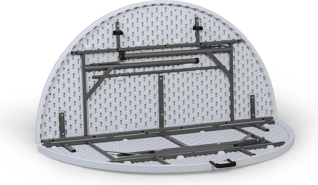 Okrągły stół cateringowy, 1520 x 740 mm, składany blat