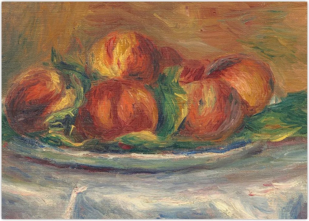 Obraz - Auguste Renoir, Peaches on a  Plate, reprodukcje (70x50 cm)