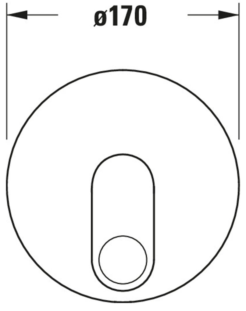 Duravit B.3 podtynkowa bateria prysznicowaMosiądz - chrom - Ø 17 cm