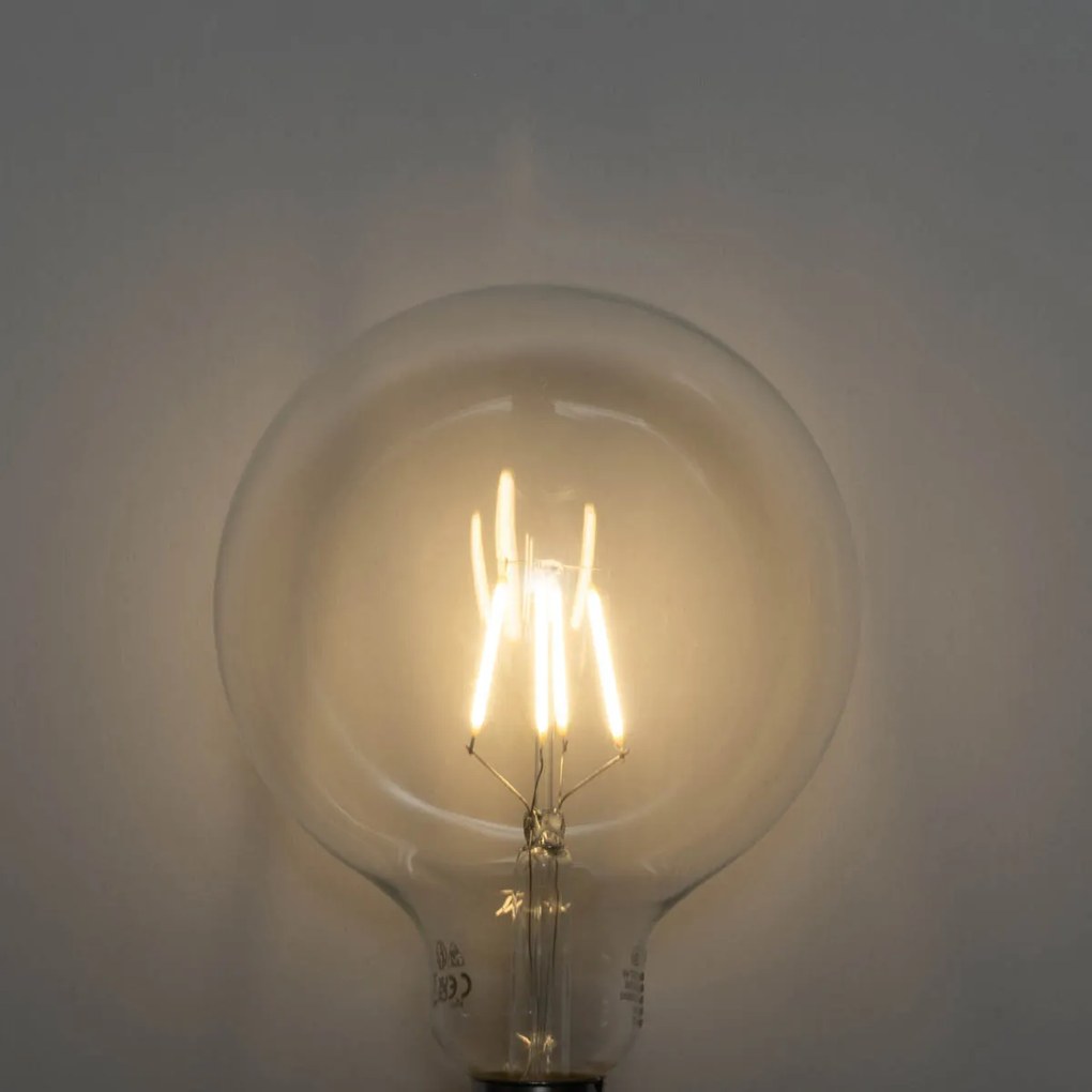 Zestaw 5 żarówek LED E27 ze spiralnym żarnikiem G125 4W 450 lm 2700K z 3-stopniową regulacją ściemniania