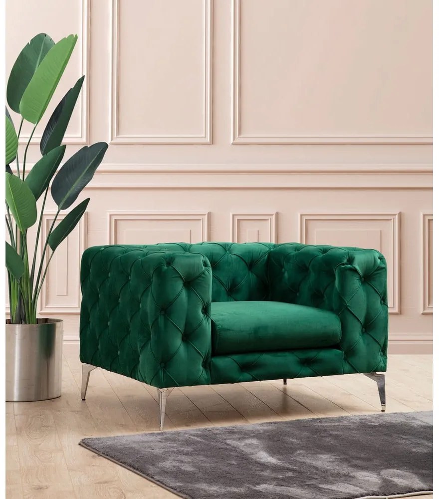 Zielony fotel Como – Artie