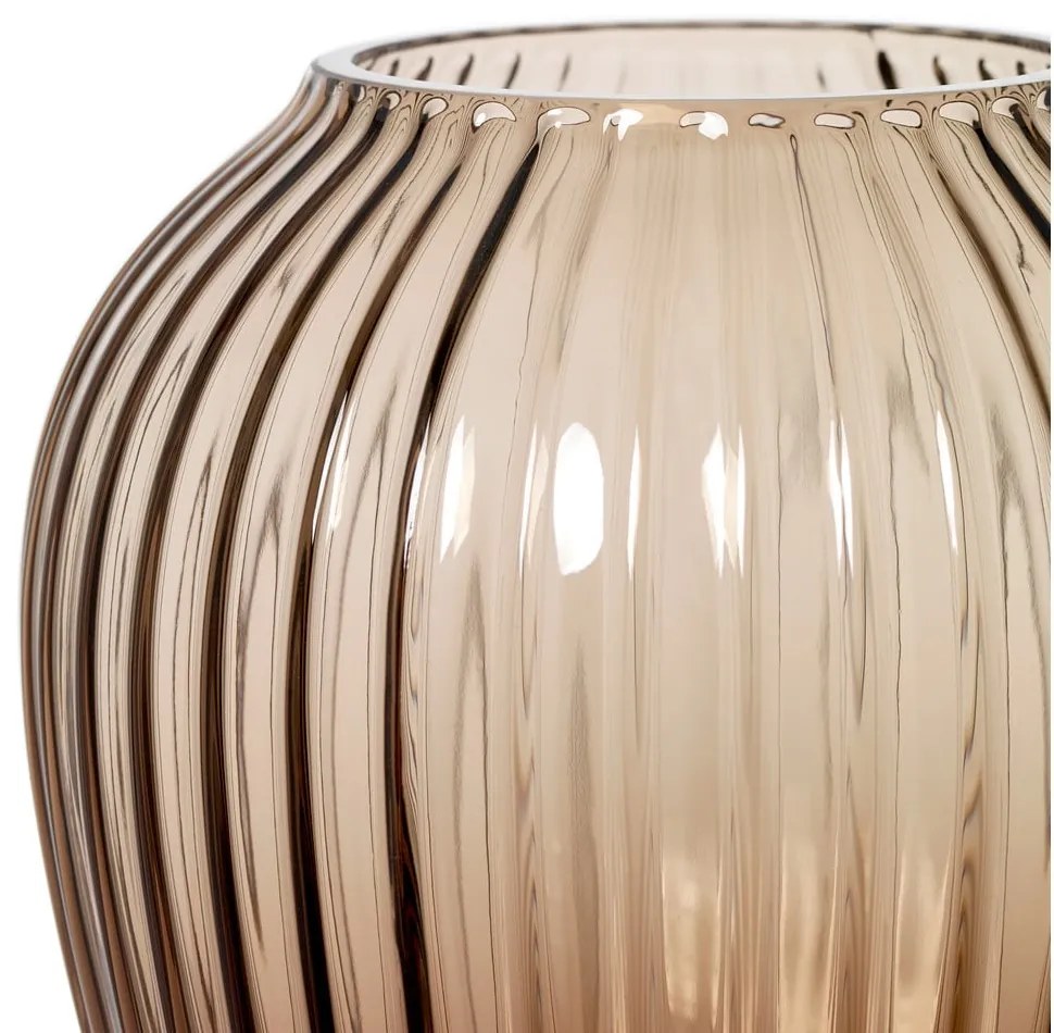 Brązowy szklany wazon Kähler Design Hammershøi, wys. 18,5 cm