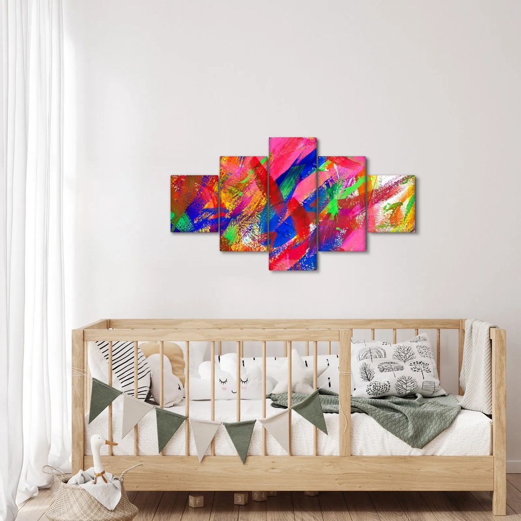 Obraz - Kolorowa abstrakcja (125x70 cm)