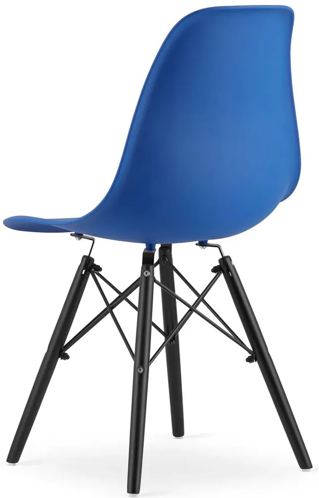 Niebieskie minimalistyczne krzesło H5-K90