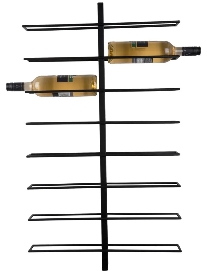 Wieszak na wino DUAL, na 16 butelek, 81 x 10 x 32,5 cm