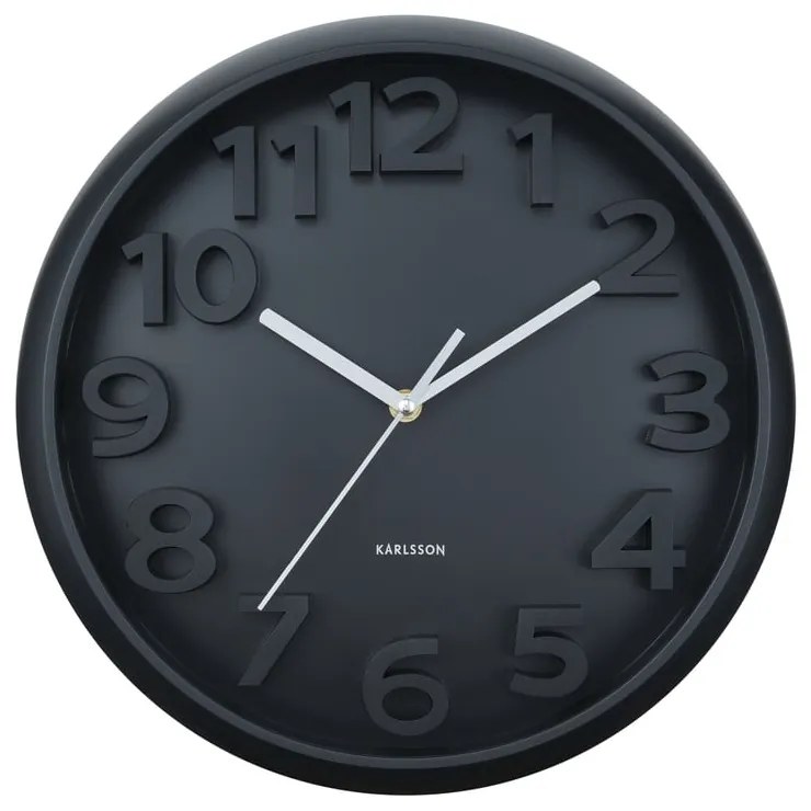 Zegar ścienny ø 33,5 cm Elevated Classic Numbers – Karlsson