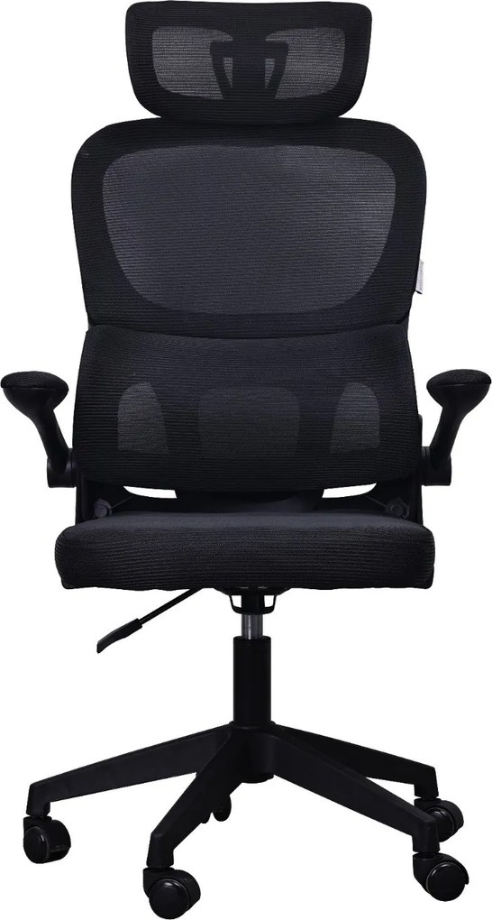 Fotel biurowy Hektor z podparciem lędźwiowym – ergonomiczne krzesło z zagłówkiem