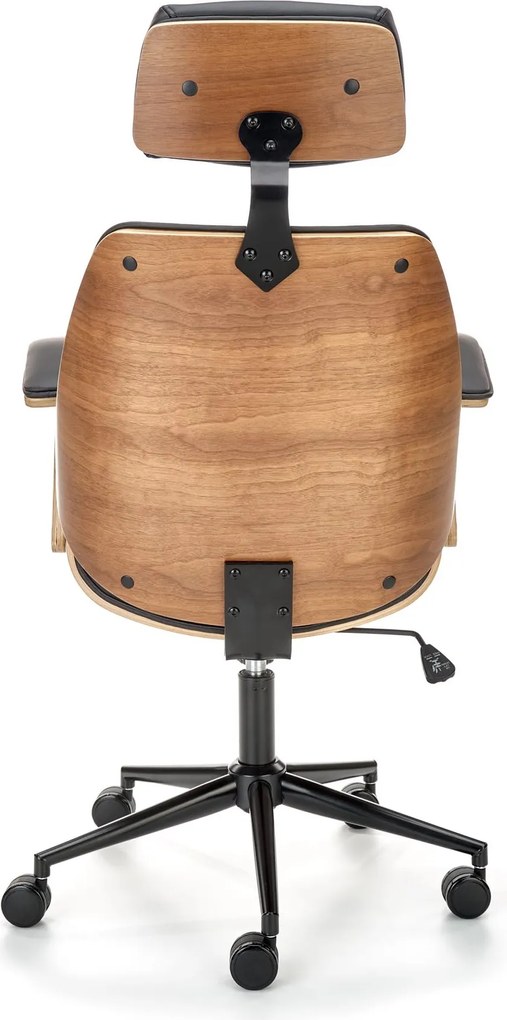 Nowoczesny fotel biurowy z oparciem ze sklejki Ignazio Halmar