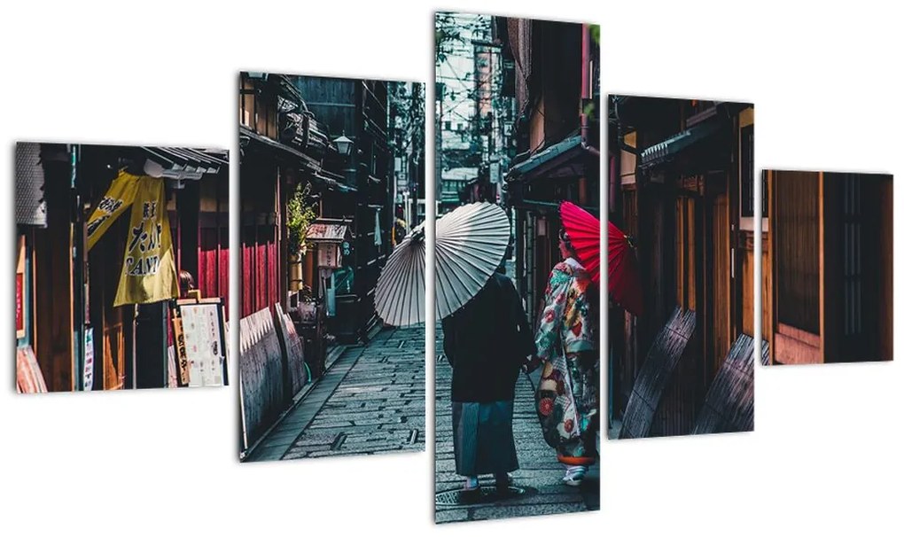 Obraz - Spacer po Tokio (125x70 cm)