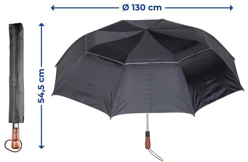 Parasol automatyczny KYRILL XXL - Ø 130 cm