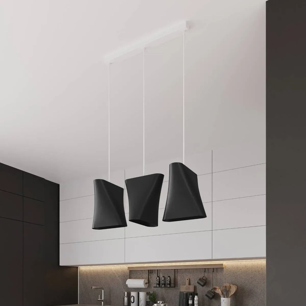 Żyrandol BLUM 3 czarny SOLLUX LIGHTING