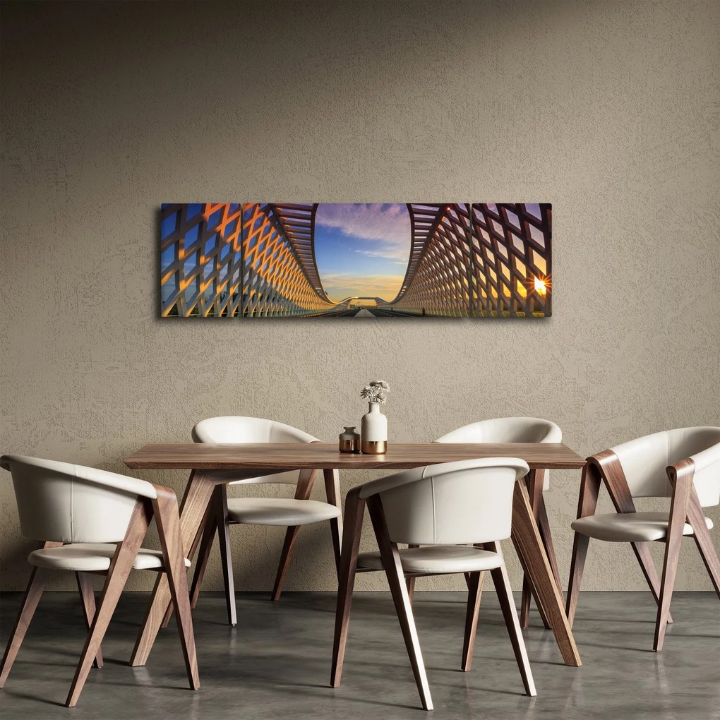 Obraz nowoczesnej architektury mostowej (170x50 cm)