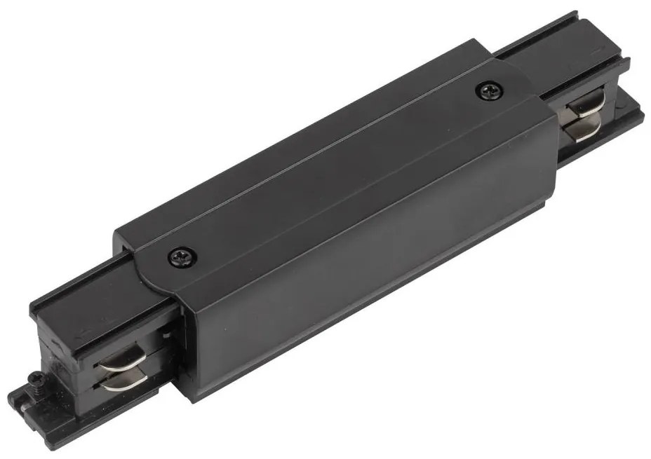 Końcówka systemu szynowego z przyłączem zasilania 3-fazowego TRACER prosty czarny