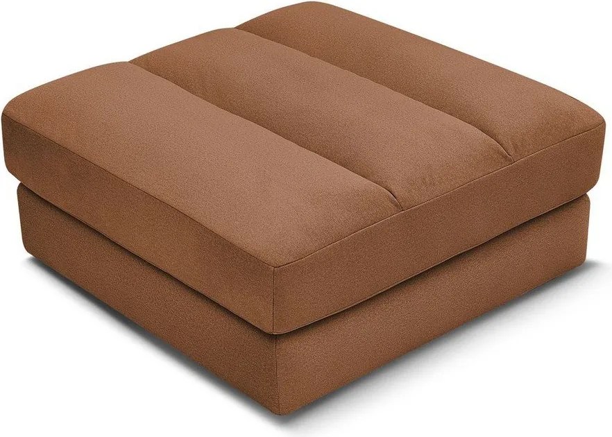 Pomarańczowy aksamitny podnóżek Sierra – Bobochic Paris