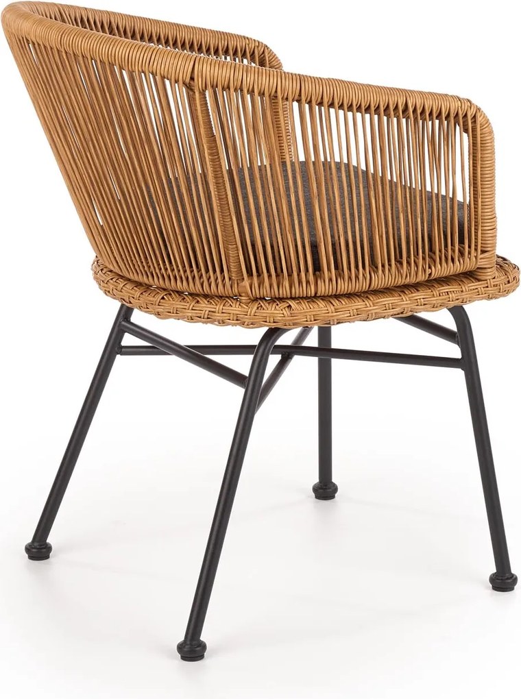 Rattanowe krzesło z podłokietnikami K400