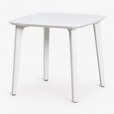 Kwadratowy Stół Ogrodowy 85x85 Cm Z Polipropylenu Scand Biała - Sklum