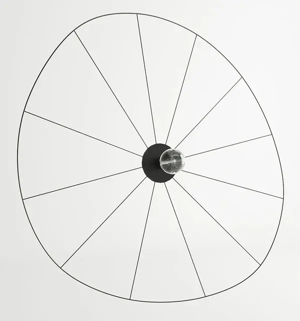 Czarny industrialny kinkiet druciany 70 cm - 4X EX602 A2-P73
