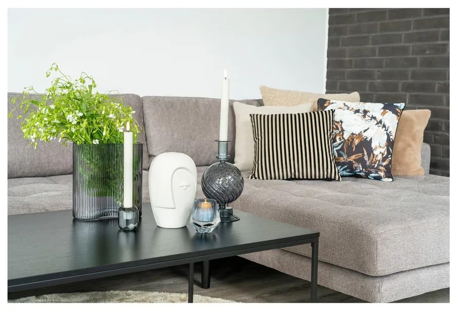 Kremowy ceramiczny wazon (wysokość 19,5 cm) Face – House Nordic