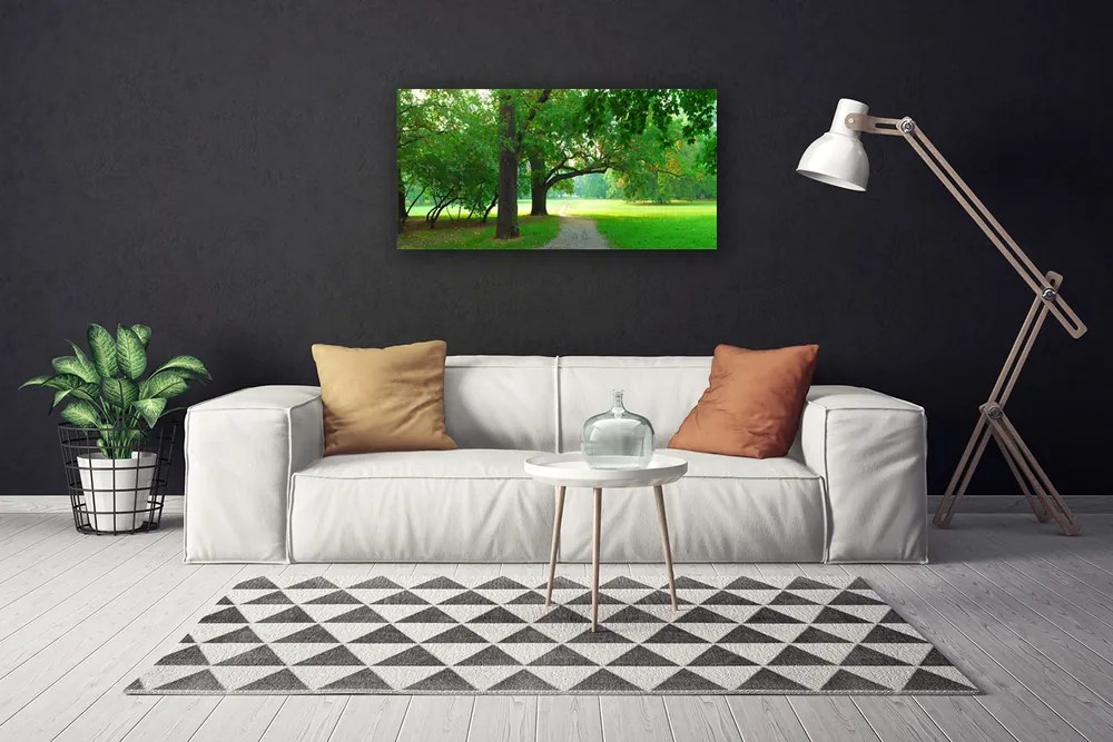 Obraz canvas Aleja w Cieniu Drzew