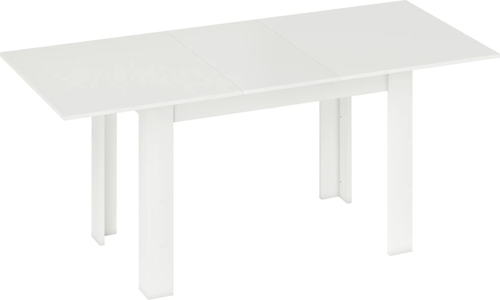 HOMCOM Stół rozkładany, 140/180 x 80 cm stół kuchenny dla 6-8 osób, do kuchni, jadalni, biały | Aosom PL