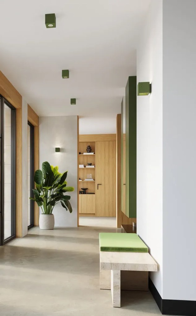 Loftowy zielony kinkiet ścienny - E717-Lenobri B4-D11