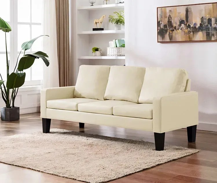 Kremowa sofa w stylu skandynawskim - Clorins 3X