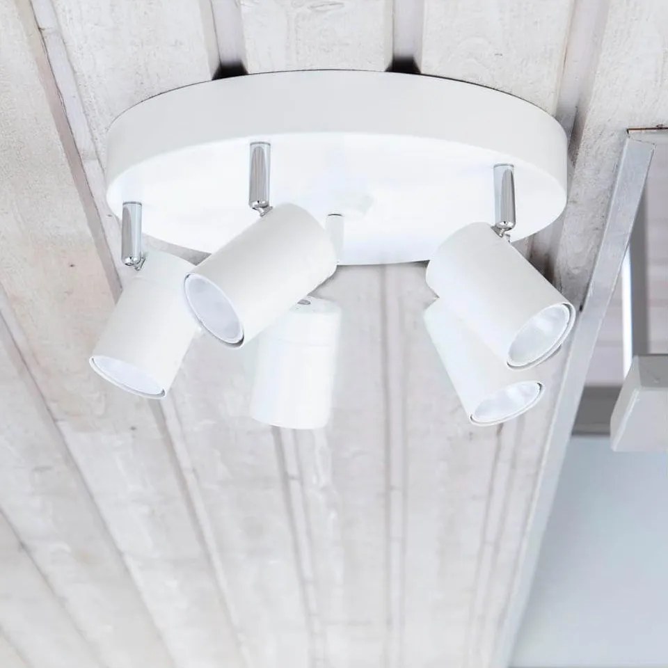 ByRydens 4200730-5002 - Oprawa punktowa CORRECT 5xGU10/7W/230V biała