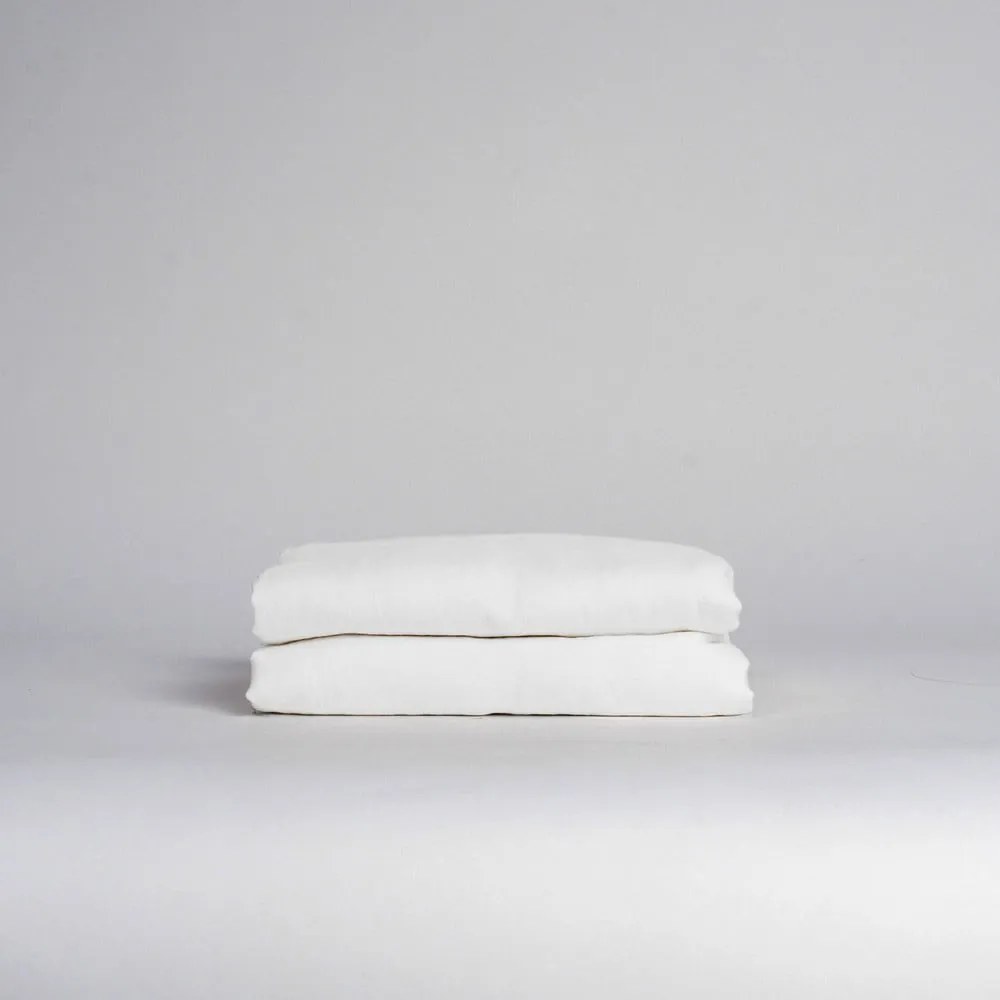 Białe prześcieradło z mieszanki lnu 230x270 cm – Linen Tales